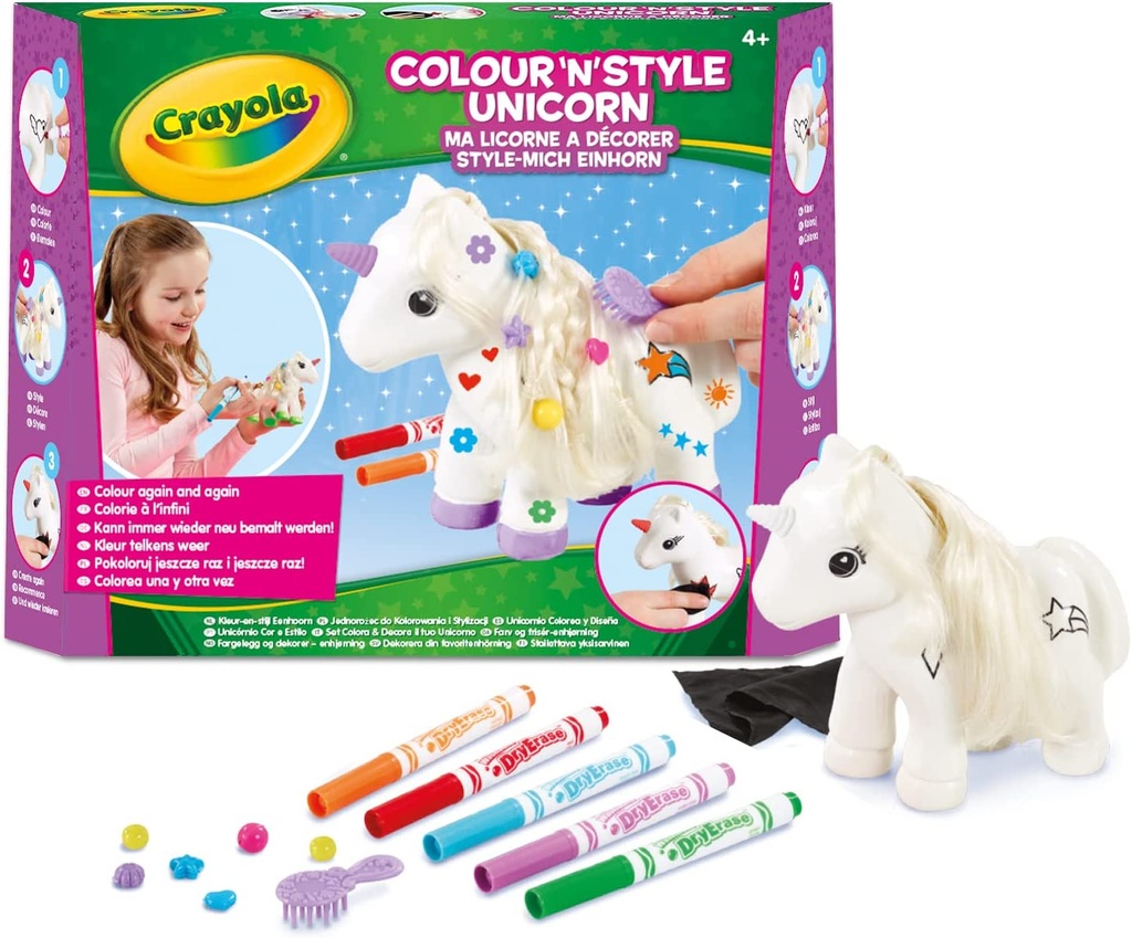 Unicornio Colorea y Diseña Crayola +4