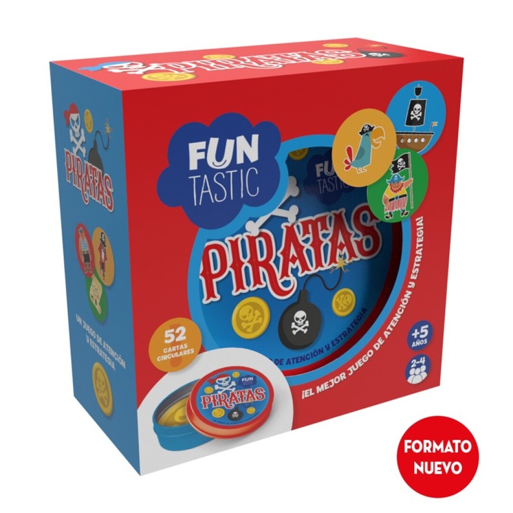 Cartas redondas funtastic - piratas Imagilan (copia)