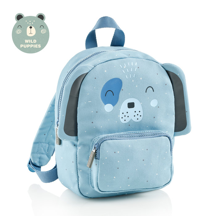 Mochila guarderia infantil con bolsillo wild puppies perro MR_23