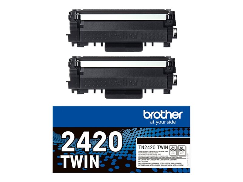 Toner Brother TN2420TWIN 2uds original negro