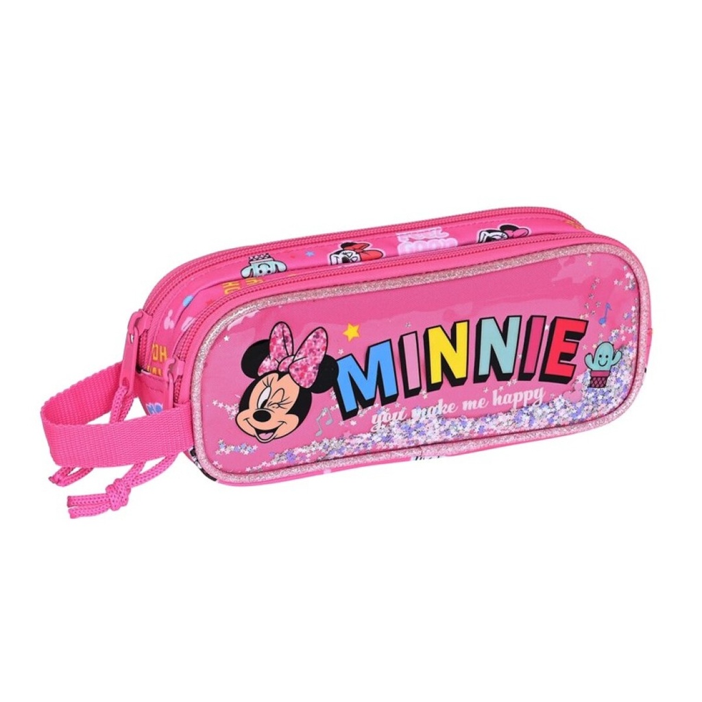 Portatodo doble Minnie Mouse Lucky 21X6X8Cm