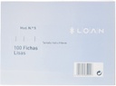 [F-5L] Fichas lisas Nº 5 160X215mm 100uds