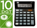 [XF20] Calculadora sobremesa XF20 10 digitos solar y pilas 127x105x24mm Liderpapel (NEGRO)
