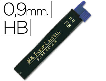 [120900] Minas Super Polimeras 0.9mm HB 12uds Faber Castell