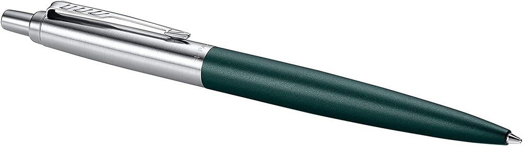 [2068511] Bolígrafo Jotter XL, adorno cromado, punta mediana, tinta azul, en estuche de regalo, color verde mate Greenwich Parker