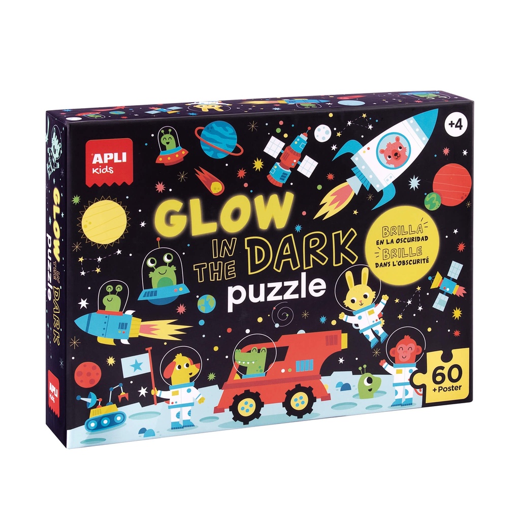 [18813] PUZLE GLOW IN THE DARK ESPACIO 60U +4 APLI