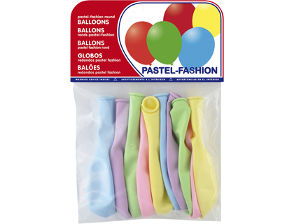 [26335] GLOBOS 10UDS. PASTEL