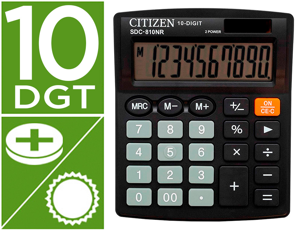 [SDC-810-BN] Calculadora citizen sobremesa sdc-810 bn 10 digitos