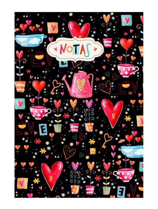 [8421363431041] Libreta mini notas corazones (14.5X10.5cm) TURNOWSKY