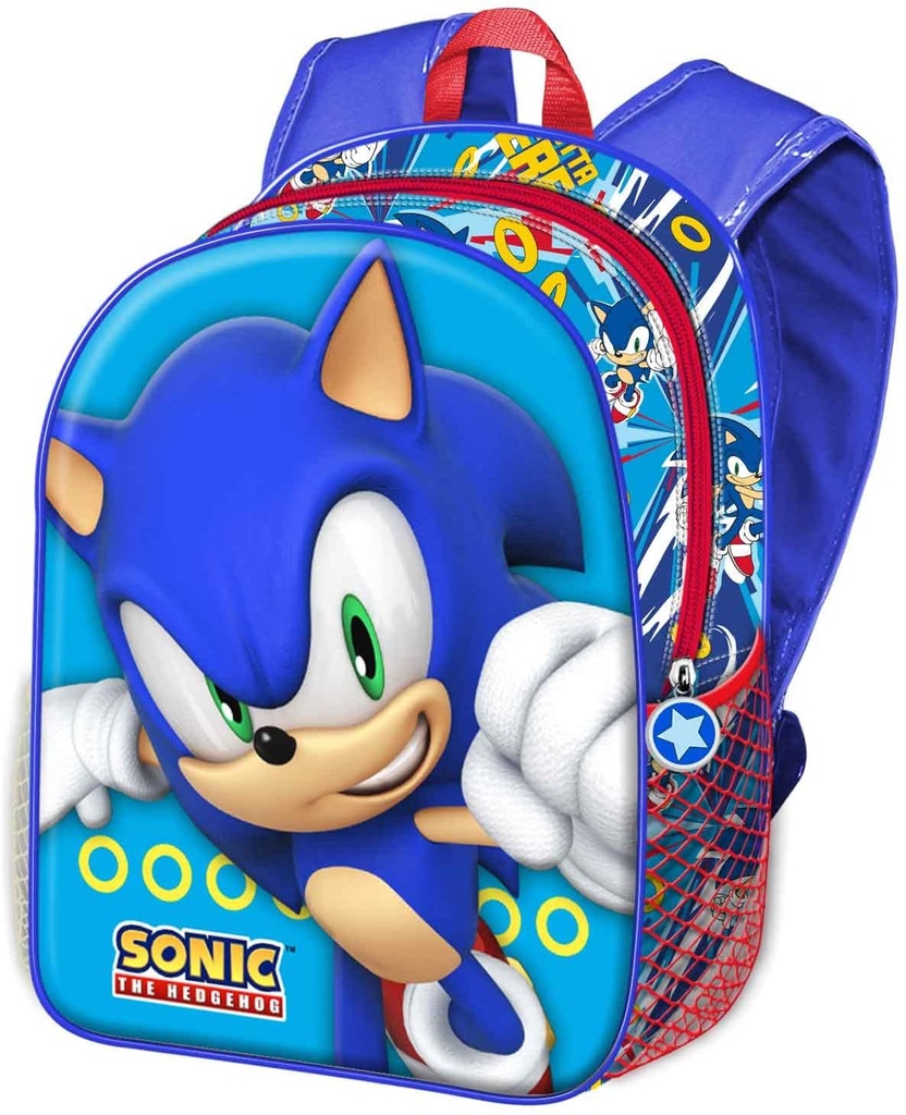 [02873] Mochila 3D Sonic 31x27x11cm.