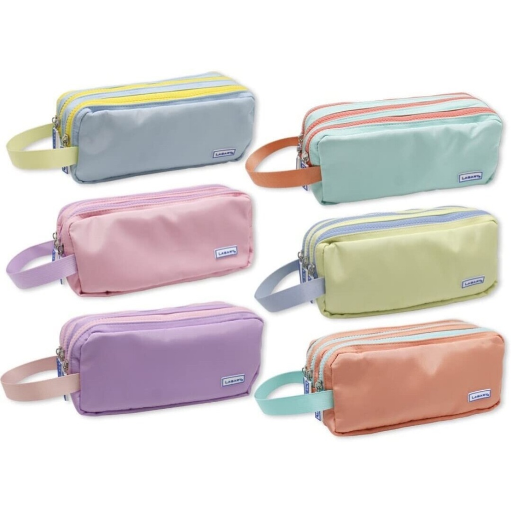 [329273] Portatodo triple cremallera Soft Pastel