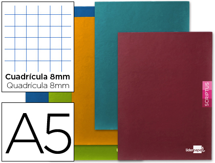 [LB19] Libreta 8X8 A5 90g 48h C/M Liderpapel