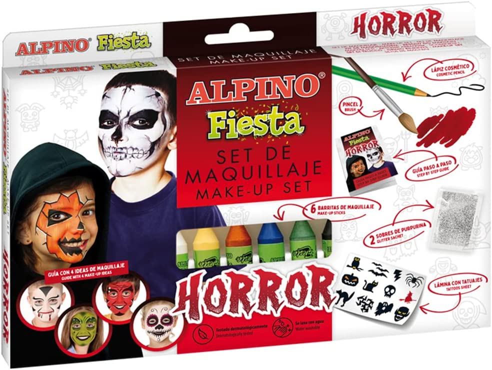 [DL000107] Maquillaje Horror Halloween 6uds Alpino