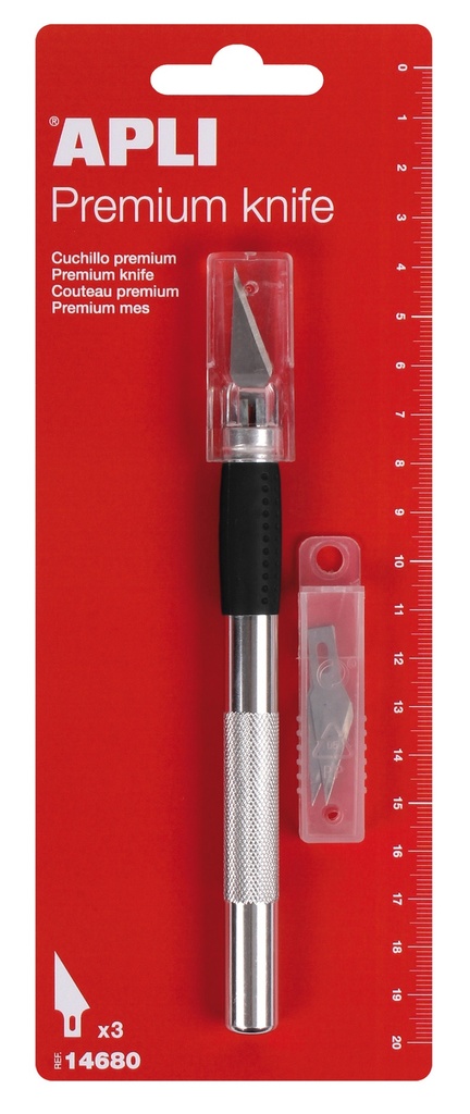 [14680] Cutter de precisión PREMIUM con 3 recambios Apli