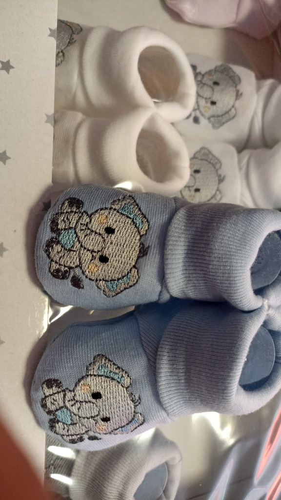 [LC 16EL] Calcetines bebé algodón elefantes