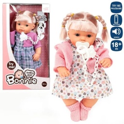 [81297] Muñeca 12 Sonidos Rebeca Punto Bonie 30 Cm Try Me 2C.