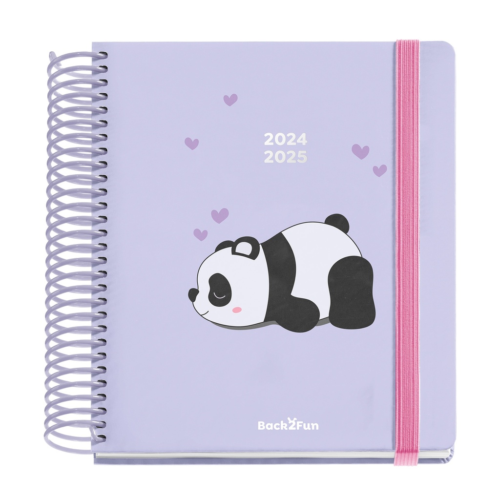 [MR26612] Agenda escolar 155x145 D/P PANDA 2024-2025 MR