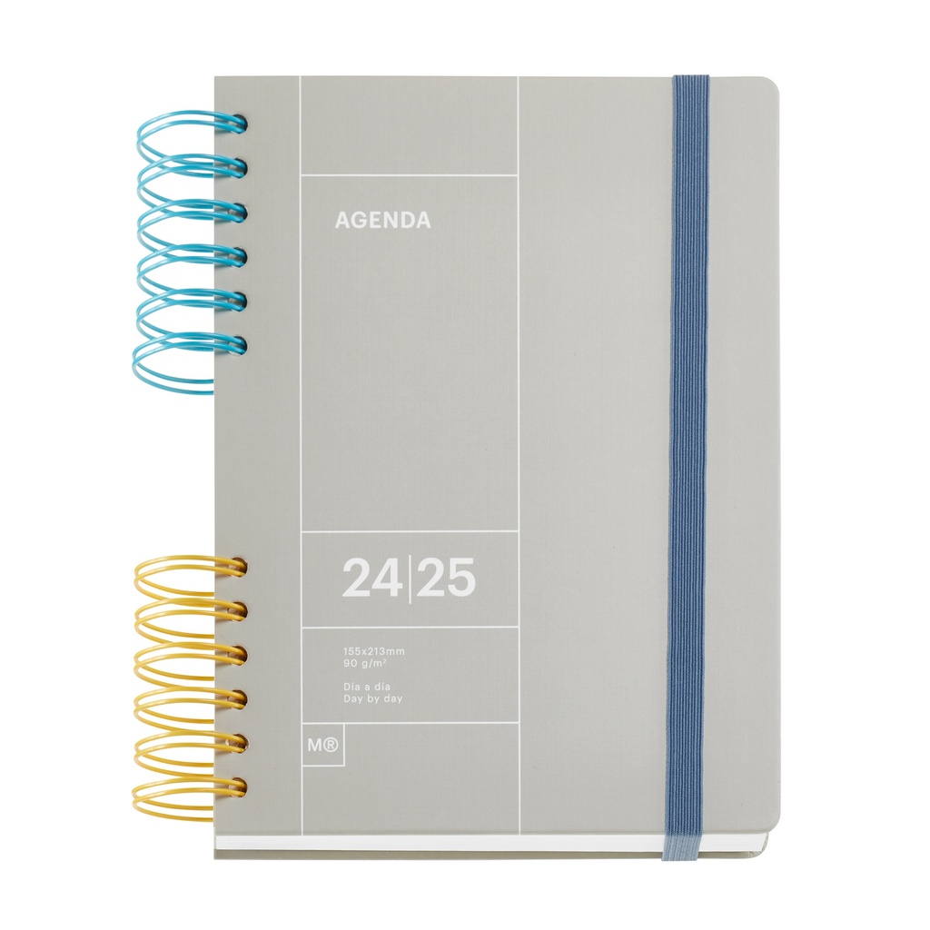 [MR26321] Agenda escolar Plus S/V GRIS BASICS 2024-2025 MR