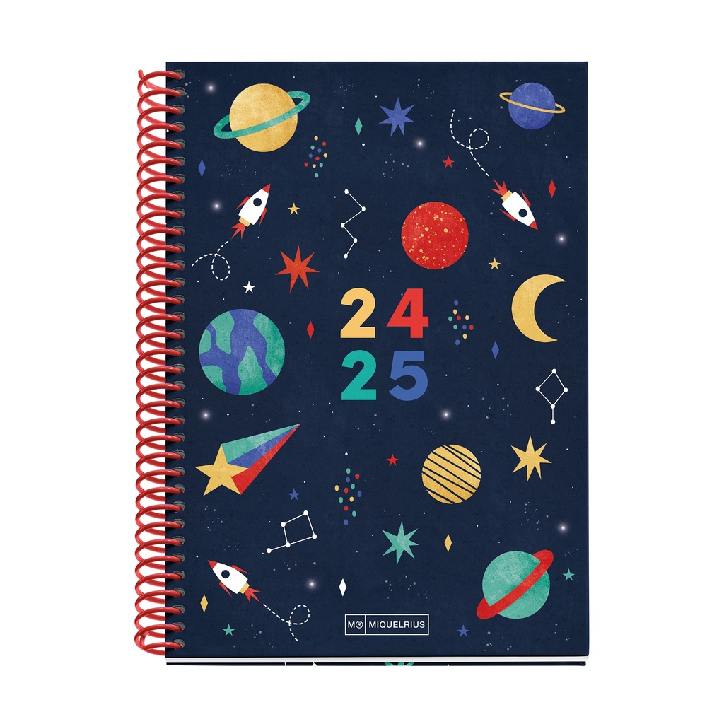 [MR26693] Agenda escolar Plus 150x213 S/V SPACE 2024-2025 MR