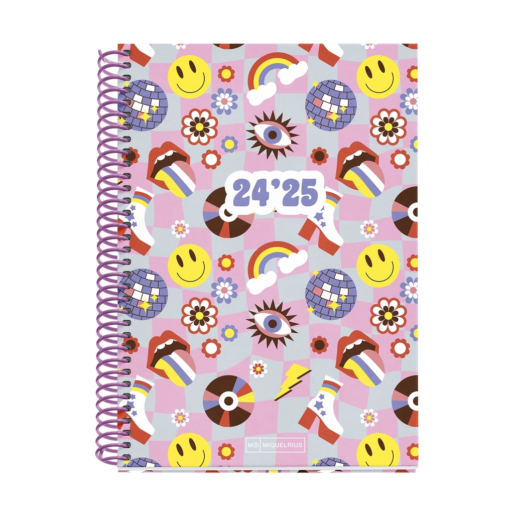 [MR26686] Agenda escolar Plus 150x213 S/V DISCO 2024-2025 MR