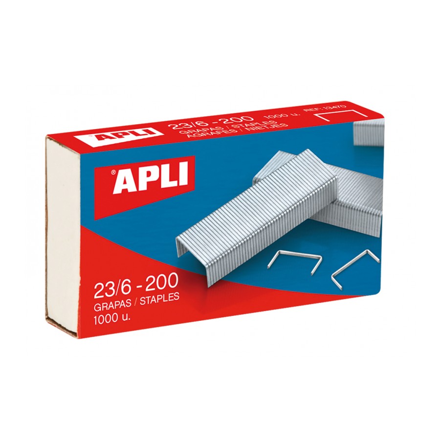 [13470] Grapas 23/6-200 1000uds galvanizadas apli