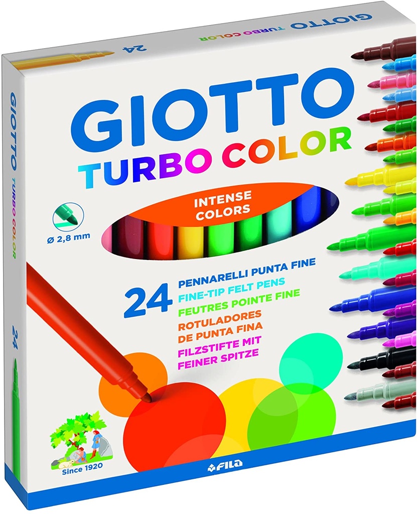 [F417000] Rotuladores Giotto 24uds turbo color