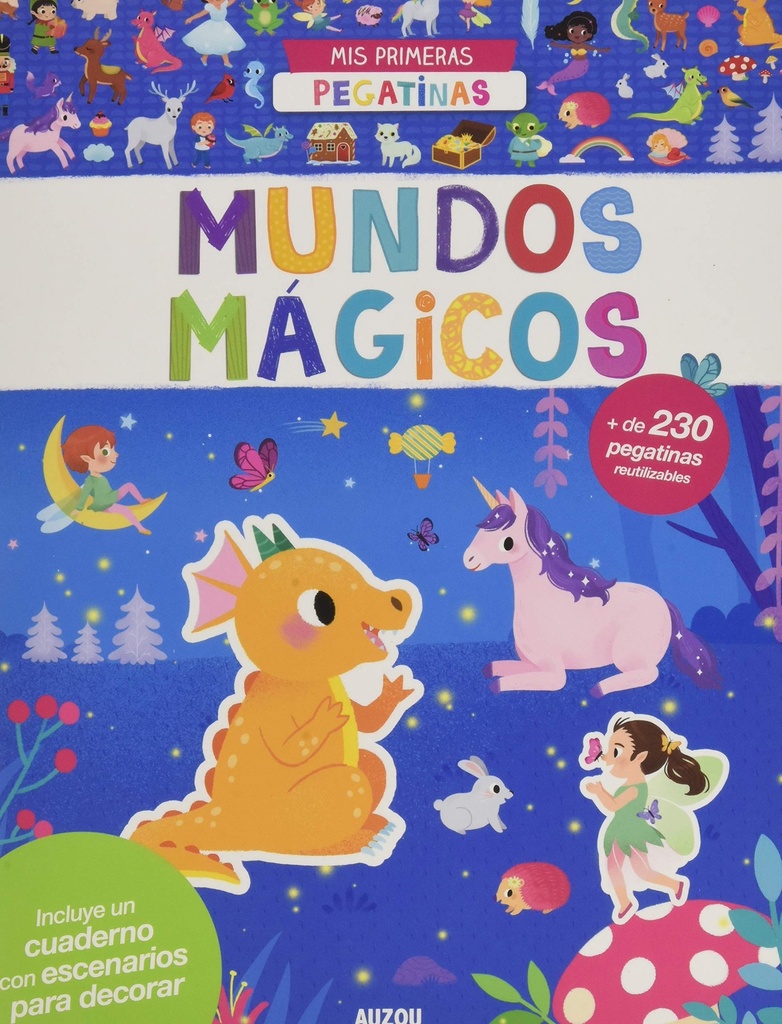 [ZOU-87973] Primeras pegatinas. Mundos mágicos