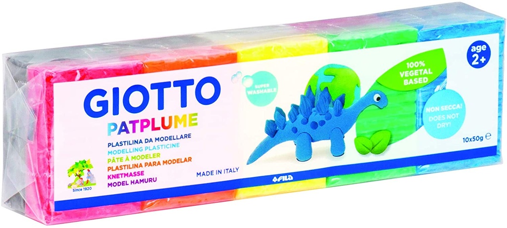 [F513300] Plastilina Patplume 10uds 50grs Giotto