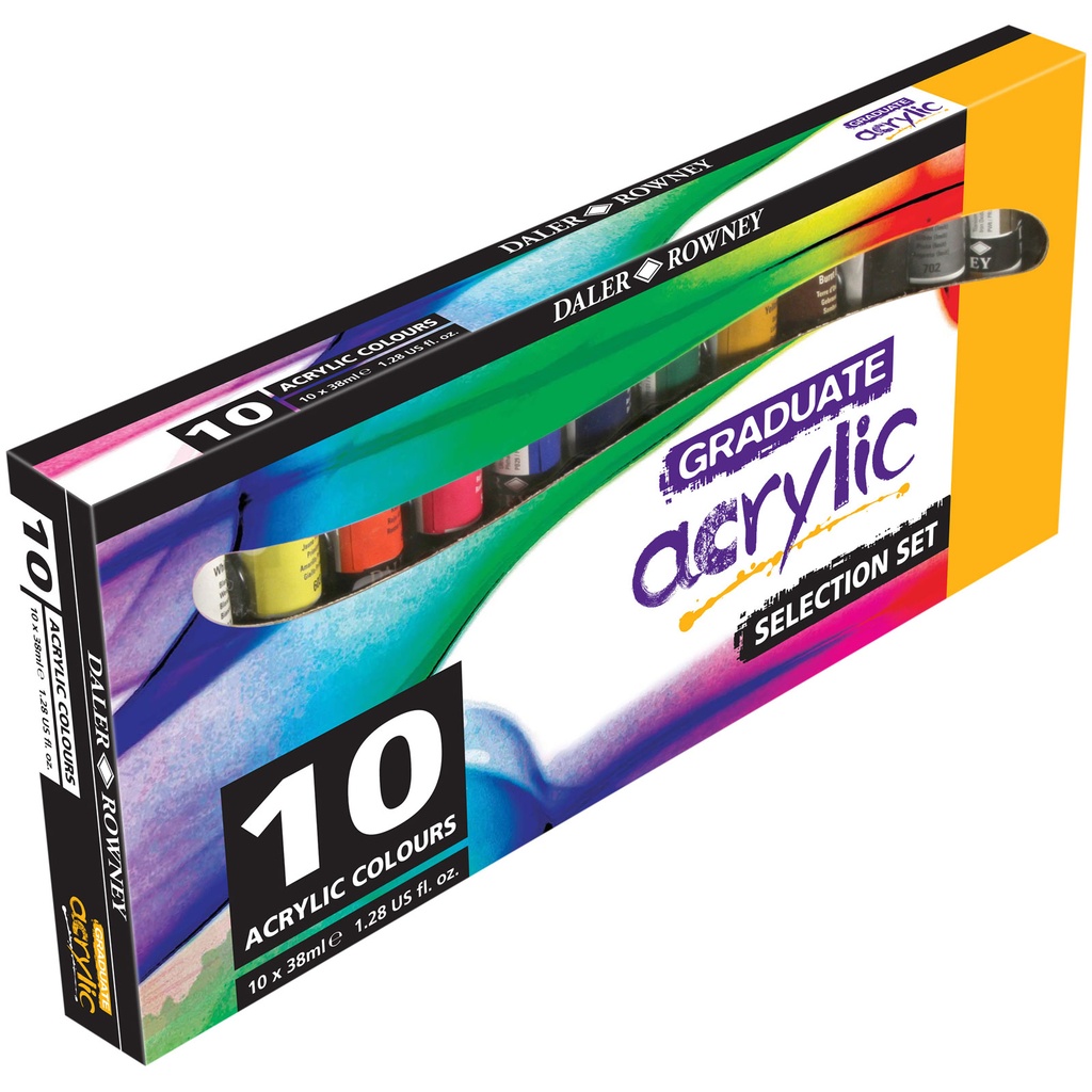 [D123900010] Graduate color acrílica Selection Set 10X38Ml