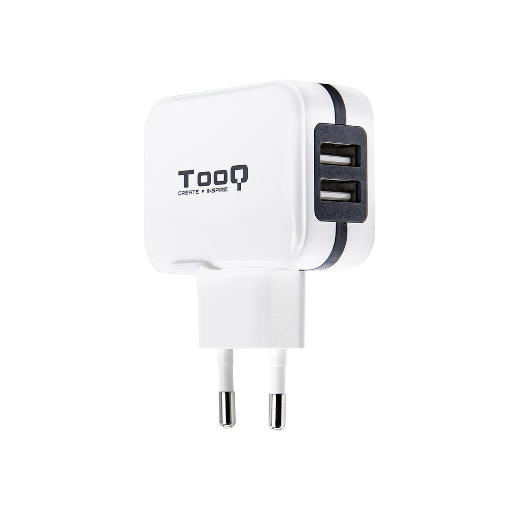 [TQWC-1S02WT] Cargador USB Tooq 2xusb 3.4