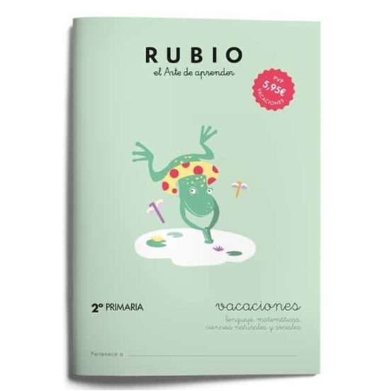 [9788415971627] Rubio. el arte de aprender. vacaciones 2º primaria