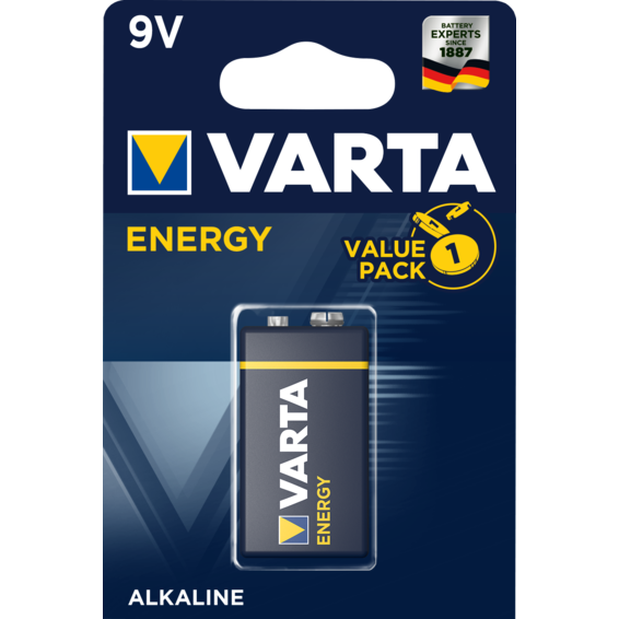 [04122229411] Pila 6lr61 alcalina 9v varta