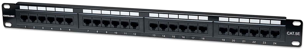 [513555] PANEL PARCHEO 24P 19&quot; UTP 1U CAT5E INTELLINET