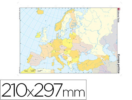 [24589] Mapa Europa político mudo A4