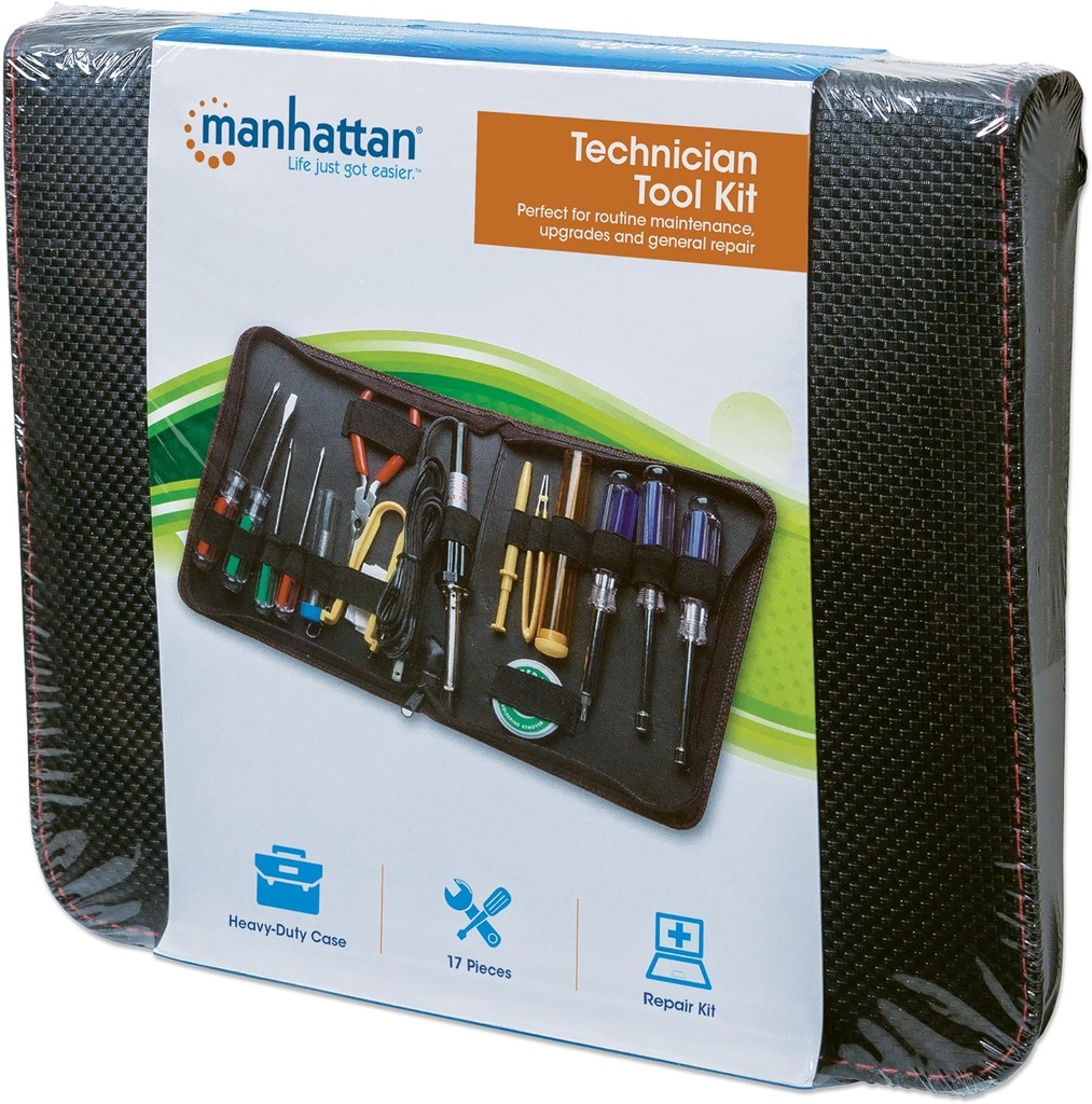 [530071] Kit herramientas pc 17 piezas Manhattan