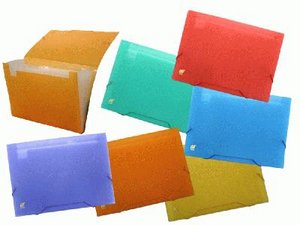 [541600] Carpeta clasificadora fuelle A4 12 departamentos transparente colores surtidos