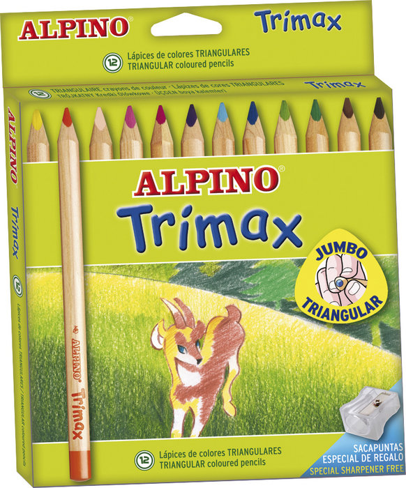 [AL000113] Lapices colores alpino trimax 12uds
