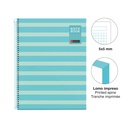 Cuaderno espiral 5X5 A4 90g 80h 1B T/D 4T microperforado Between The Lines Miquelrius