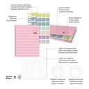 Cuaderno espiral 5X5 A4 90g 80h 1B T/D 4T microperforado Between The Lines Miquelrius