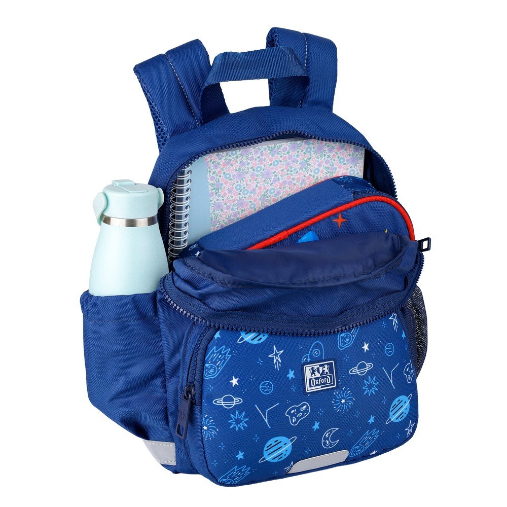 Mochila infantil 8.5L - 2 Bolsillos Laterales con Goma Eslastica - Espalda Acolchada Ergonomica Oxford