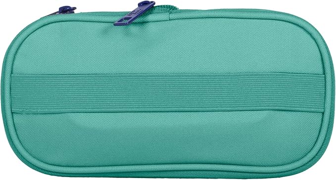 Estuche portatodo ovalado con goma elástica, material reciclado RPET B-Max Oxford