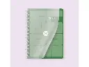 Agenda escolar 26-27 espiral essentials día página A5+ bilingue 80g FSC morado Antartik