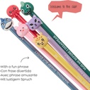 Lápices HB Wild Friends Back2Fun 3uds Miquelrius