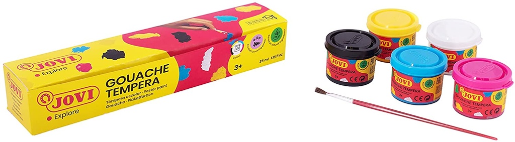 Tempera escolar 35ml 5 colores Jovi