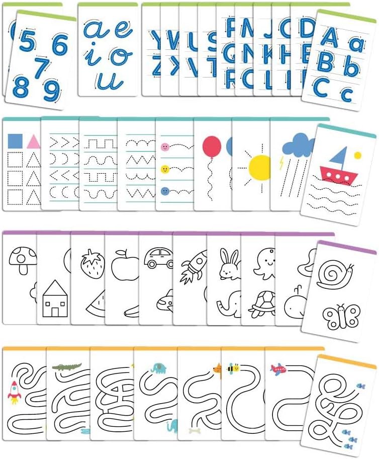 Pizarra LCD educativa Draw and Learn con plantillas para trabajar la grafomotricidad +4a Apli