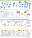 Pizarra LCD educativa Draw and Learn con plantillas para trabajar la grafomotricidad +4a Apli