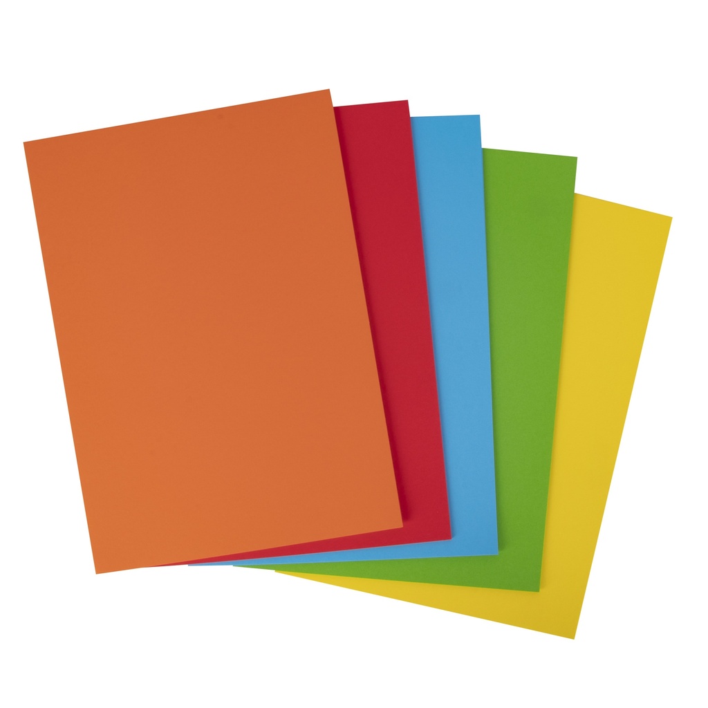 Cartulinas  A4 170g 50h colores surtidos intenso Apli