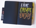 Libreta lisa 130x210mm 140g 80h negras Sakura Sketch Note Book