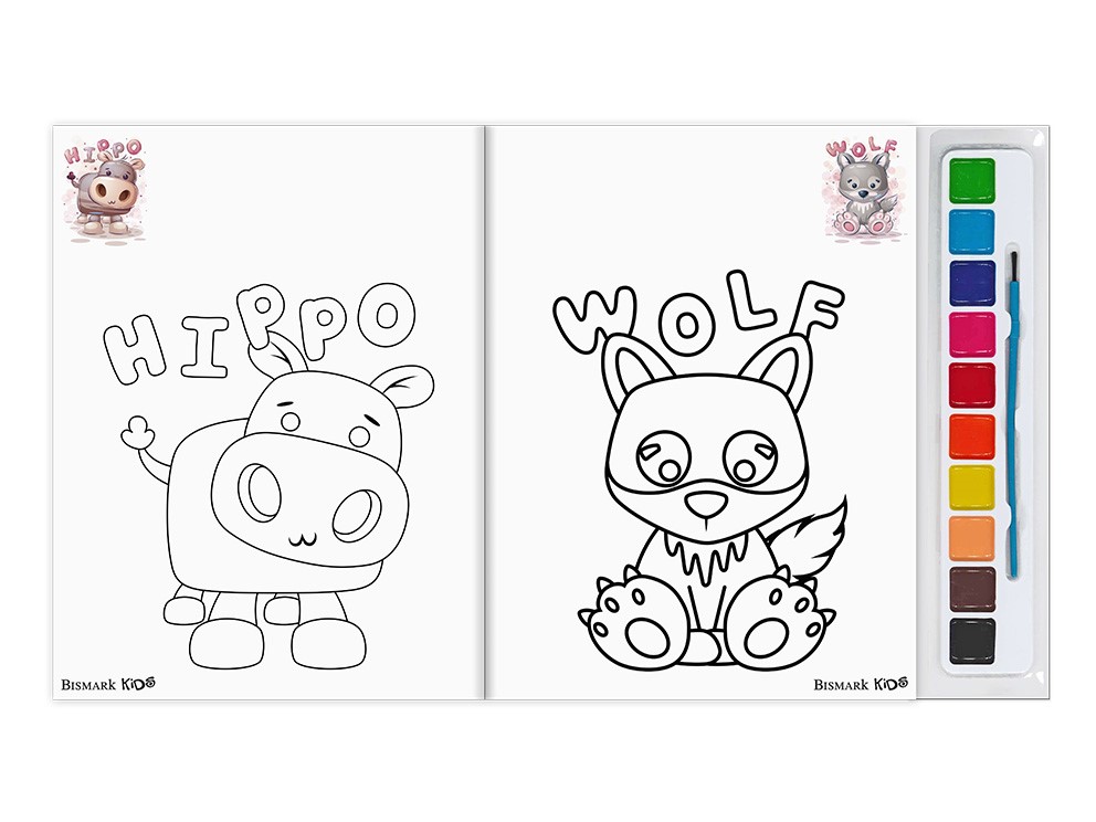 Libro colorear con acuarelas Bismark