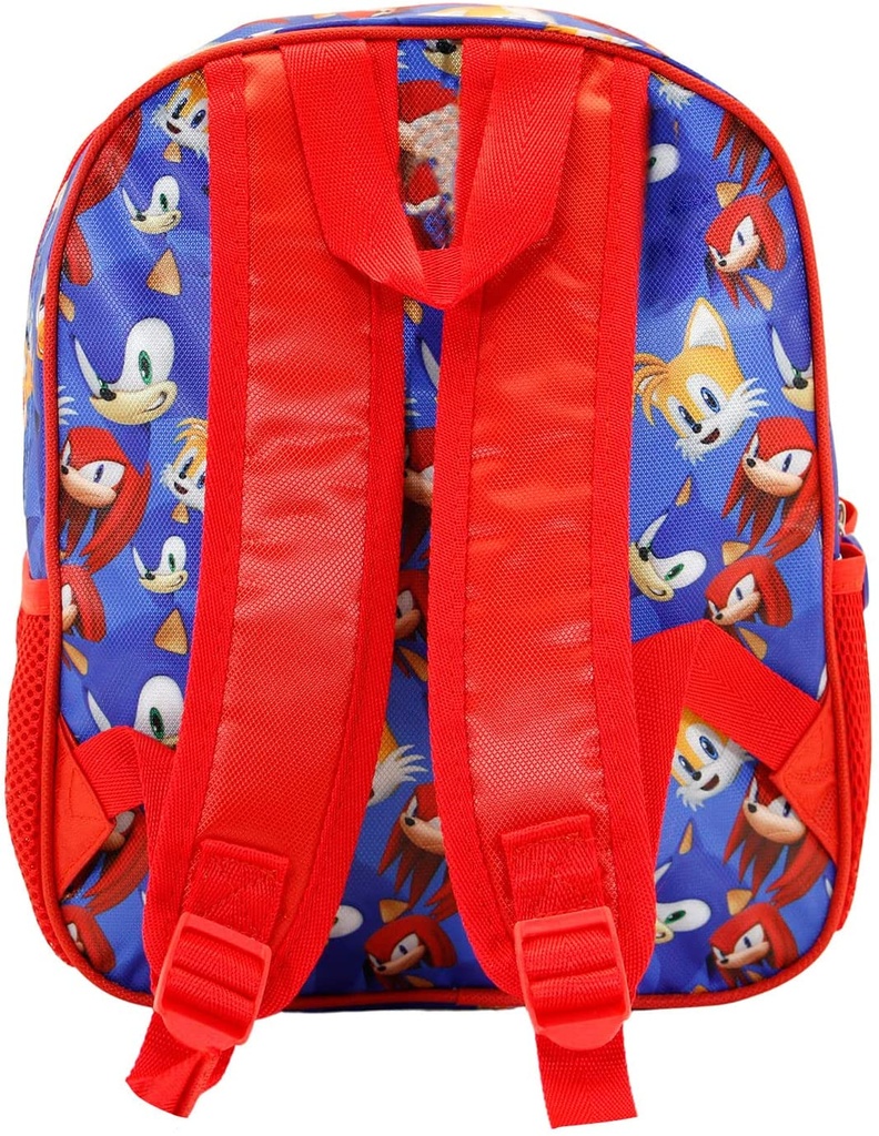 Mochila 3D Sonic 31x27x11cm.